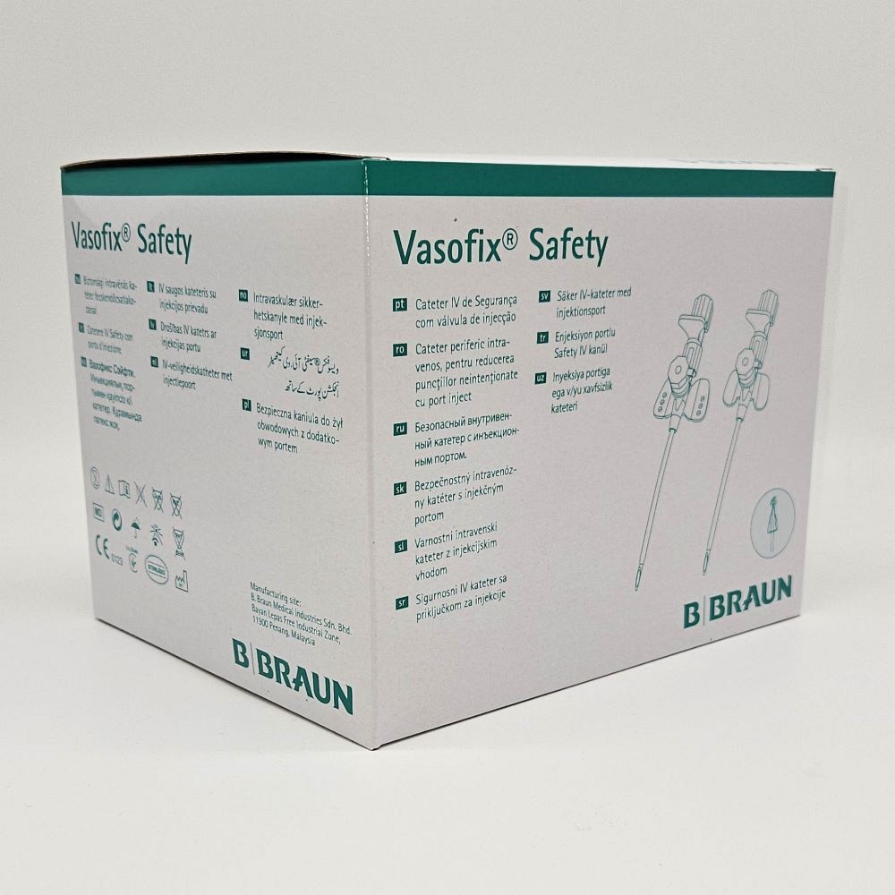 VASOFIX Safety Kanüle 22 G 0,9x25 mm blau - 50Stk