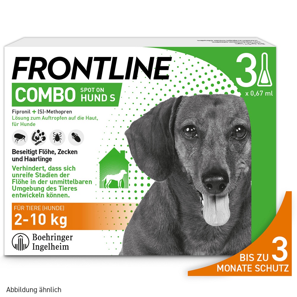 FRONTLINE Combo Spot on Hund S Lsg.z.Auft.a.Haut - 3Stk - Frontline® gegen Zecken & Parasiten