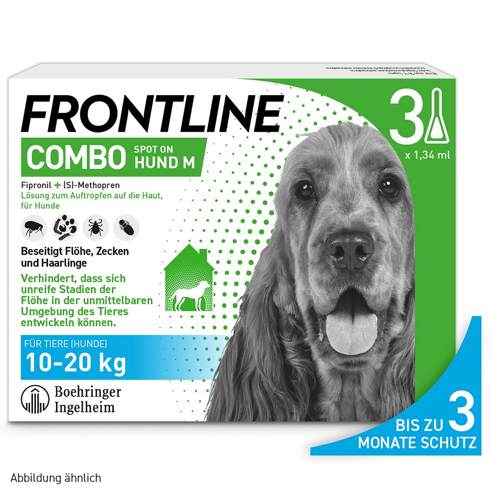 FRONTLINE Combo Spot on Hund M Lsg.z.Auft.a.Haut - 3Stk - Frontline® gegen Zecken & Parasiten