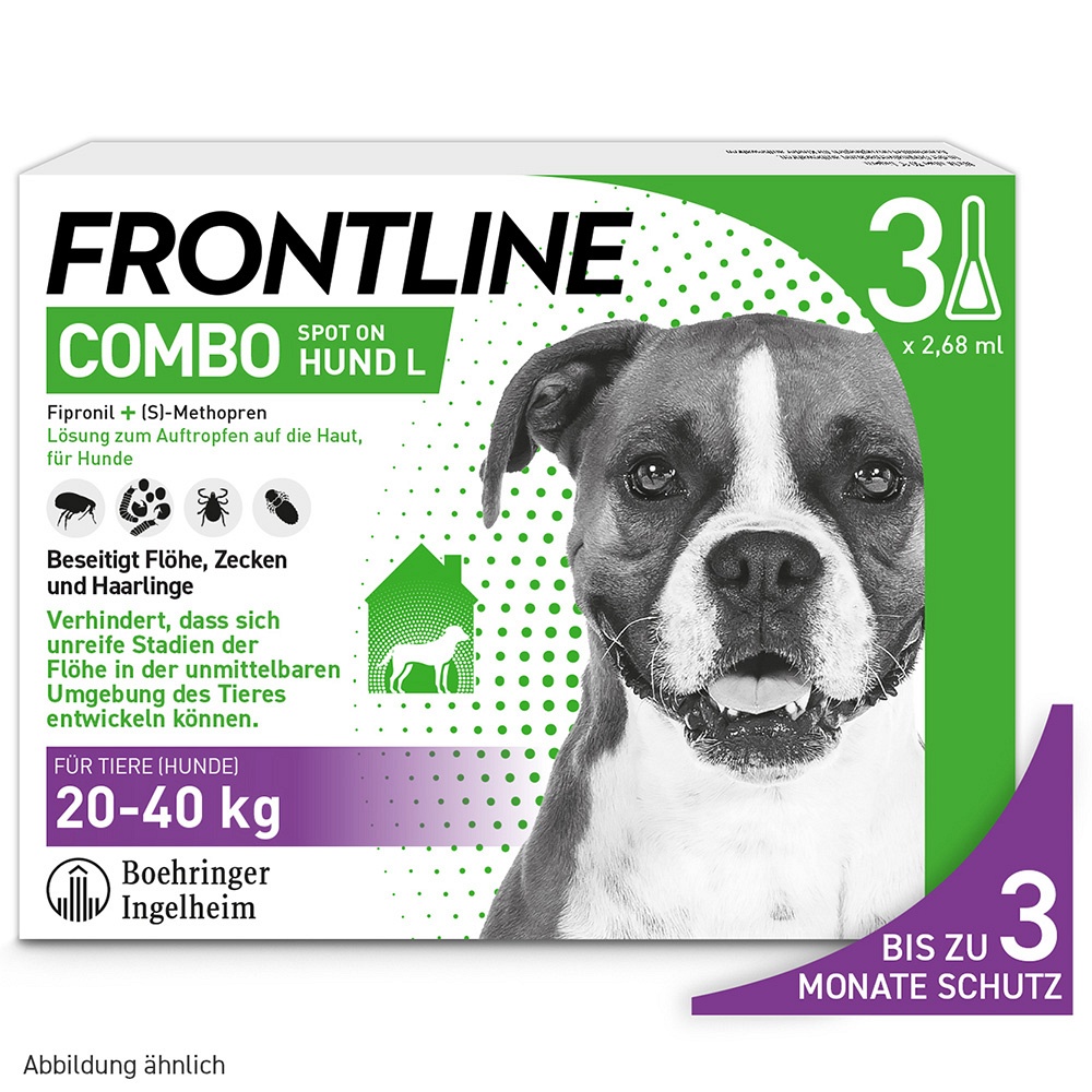 FRONTLINE Combo Spot on Hund L Lsg.z.Auft.a.Haut - 3Stk - Frontline® gegen Zecken & Parasiten