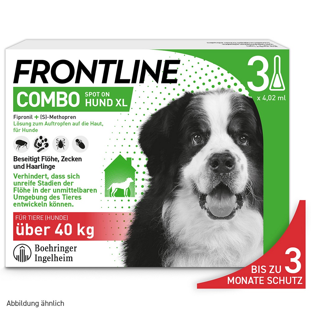 FRONTLINE Combo Spot on Hund XL Lsg.z.Auft.a.Haut - 3Stk - Frontline® gegen Zecken & Parasiten