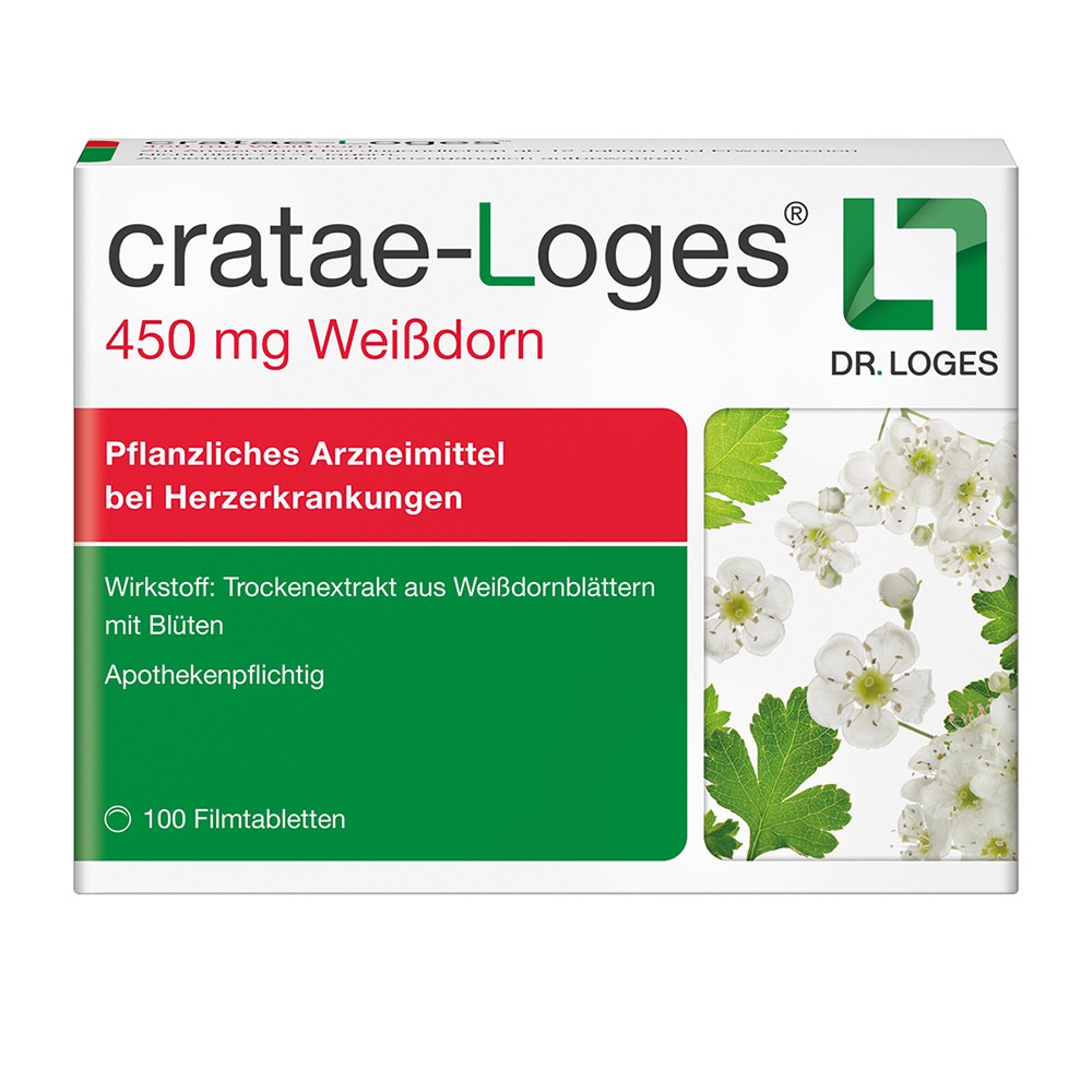 CRATAE-LOGES 450 mg Weißdorn Filmtabletten - 100Stk
