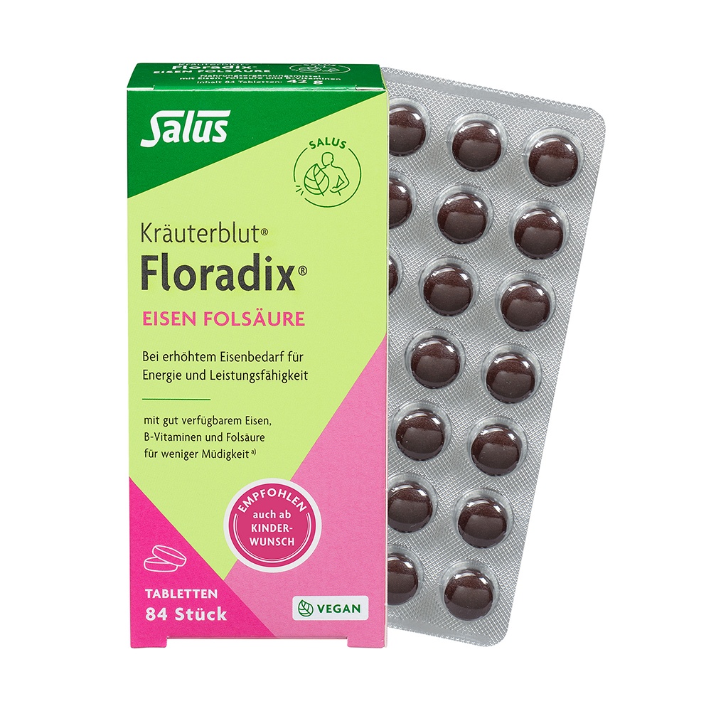 FLORADIX Eisen Folsäure Tabletten - 84Stk