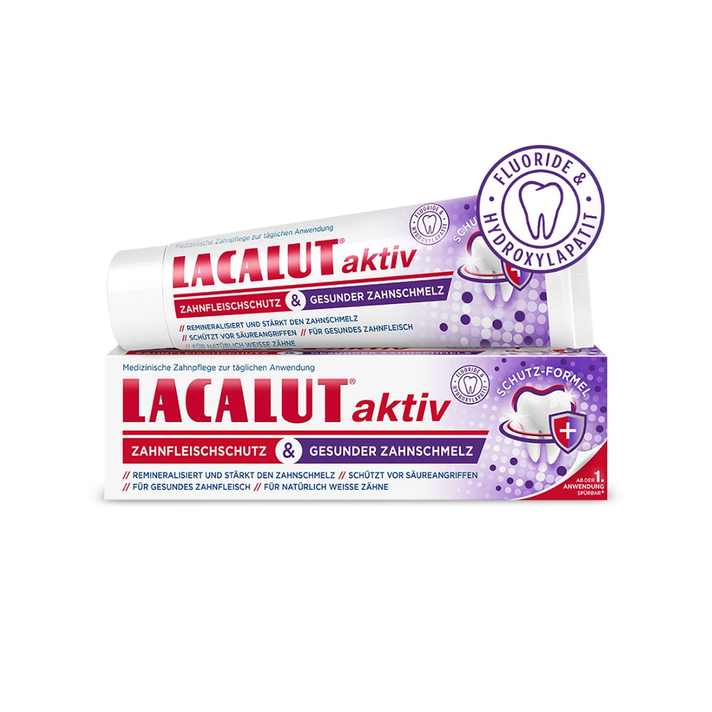 LACALUT aktiv Zahnfleischschutz & ges.Zahnschmelz - 75ml - Zahnpasta
