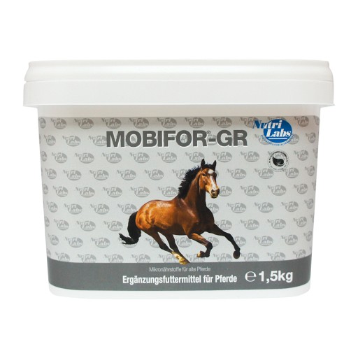 MOBIFOR GR Mikronährstoffe Pulver f.alte Pferde - 1.5kg - NutriLabs