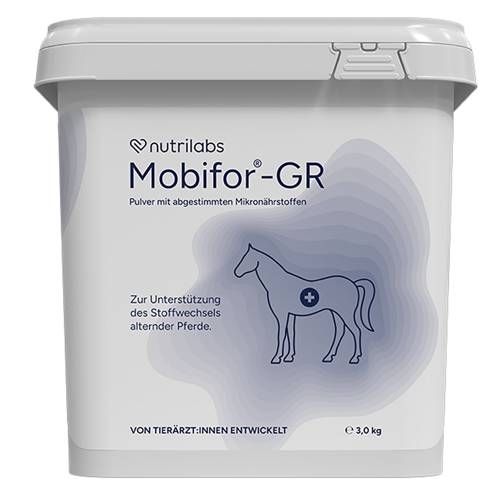 MOBIFOR GR Mikronährstoffe Pulver f.alte Pferde - 3kg - NutriLabs