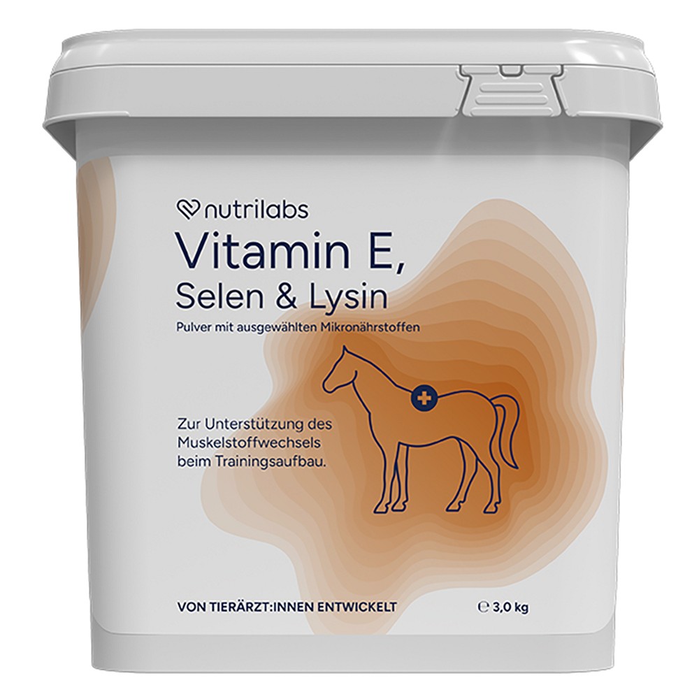 VITAMIN E SELEN & Lysin Pulver f.Pferde - 3kg - NutriLabs