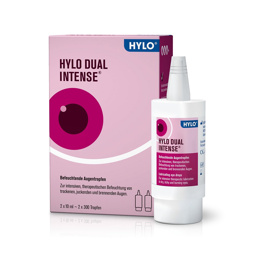 HYLO DUAL intense Augentropfen - 2X10ml - gereizte Augen