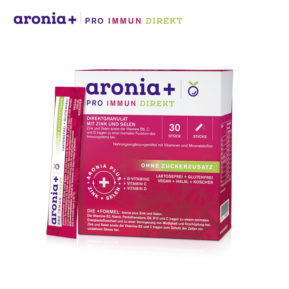 ARONIA+ PRO IMMUN direkt Granulat Sticks - 30Stk