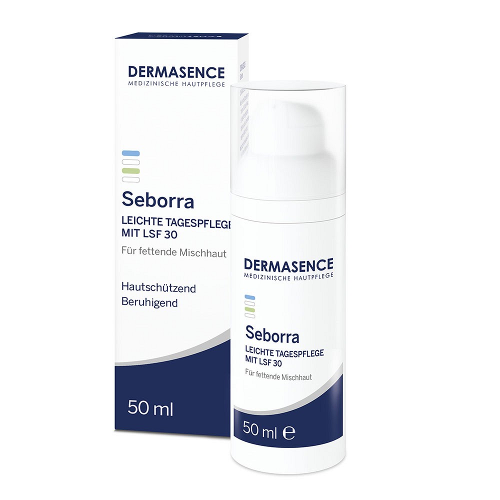 DERMASENCE Seborra leichte Tagespflege mit LSF 30 - 50ml - Gesichts- und Augenpflege