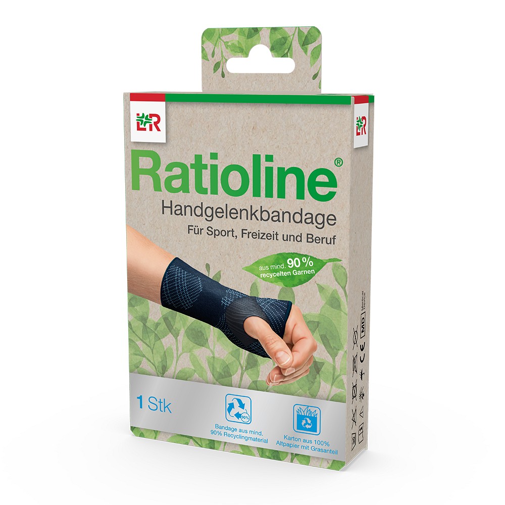 RATIOLINE Handgelenkbandage Gr.L - 1Stk - PROTECT