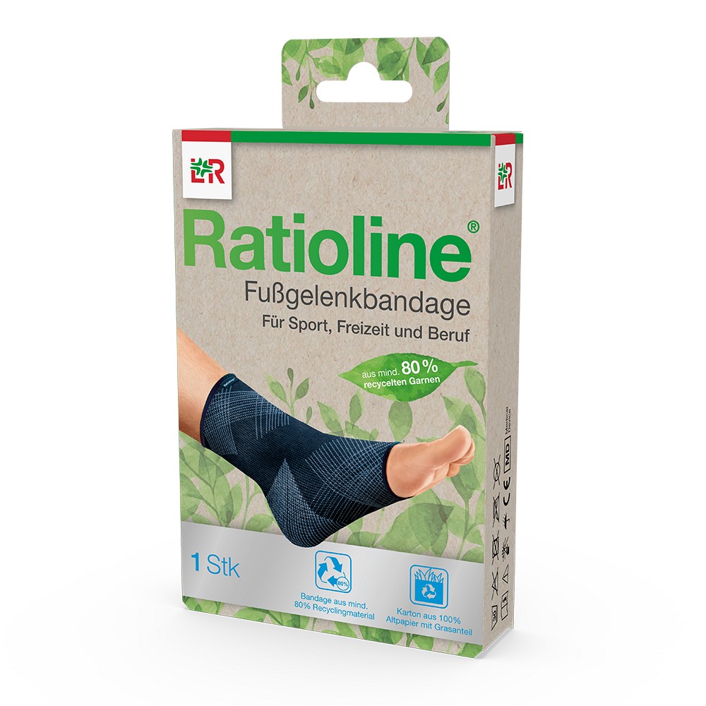 RATIOLINE Fußgelenkbandage Gr.M - 1Stk - PROTECT