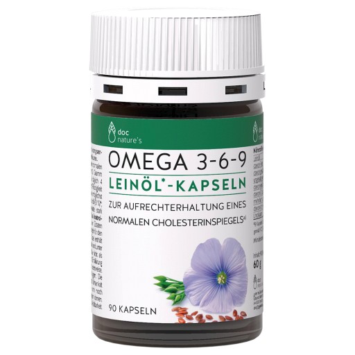 DOC PHYTOLABOR Omega 3-6-9 Leinöl Kapseln - 90Stk