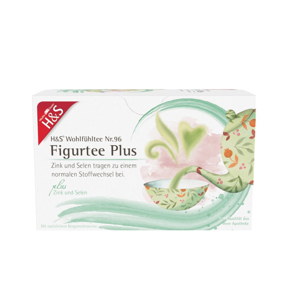 H&S Figurtee Plus mit Zink und Selen Filterbeutel - 20X1.5g - Wohlfühltee