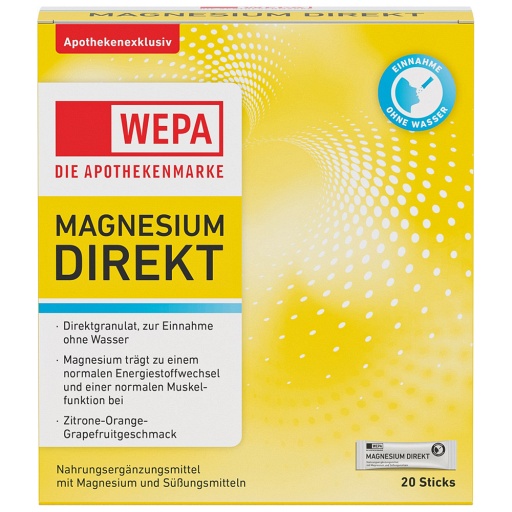 WEPA Magnesium Direkt Sticks - 20Stk