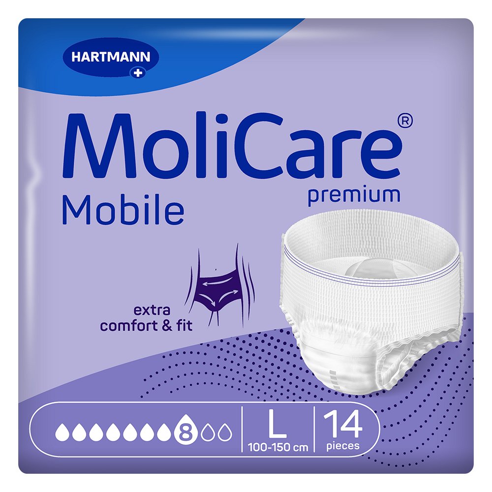MOLICARE Premium Mobile 8 Tropfen Gr.L - 14Stk