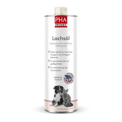 PHA Lachsöl f.Hunde/Katzen/Pferde - 1000ml - für Pferde
