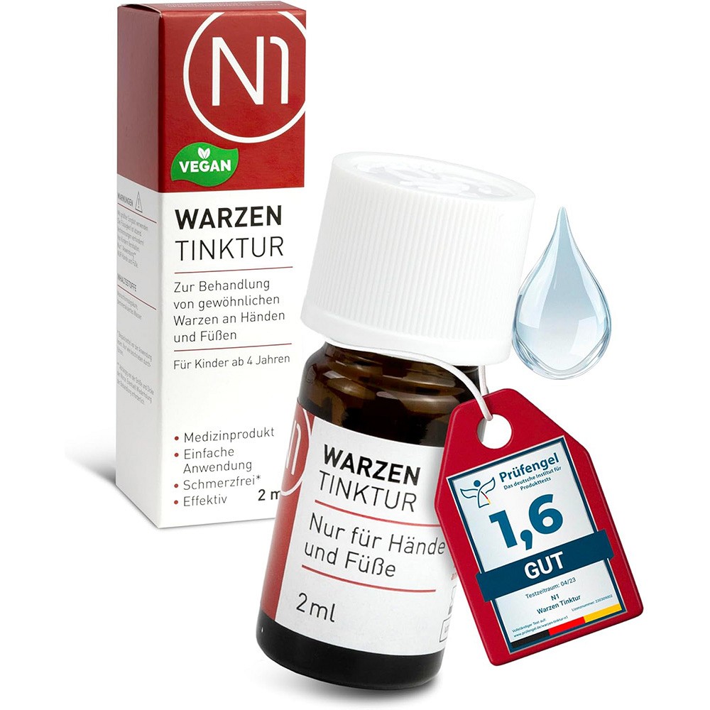 N1 Warzen Tinktur - 2ml - Haus- & Reiseapotheke