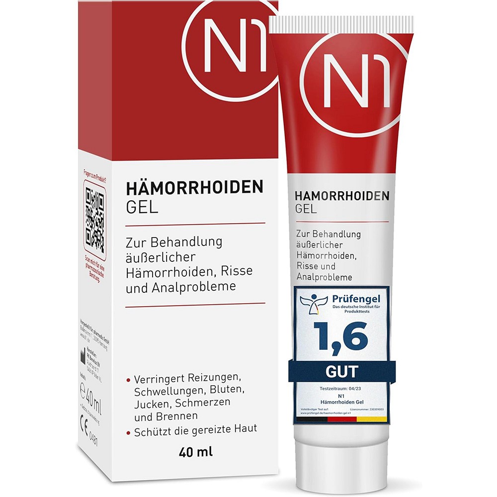 N1 Hämorrhoiden Gel - 40ml - Hämorrhoiden