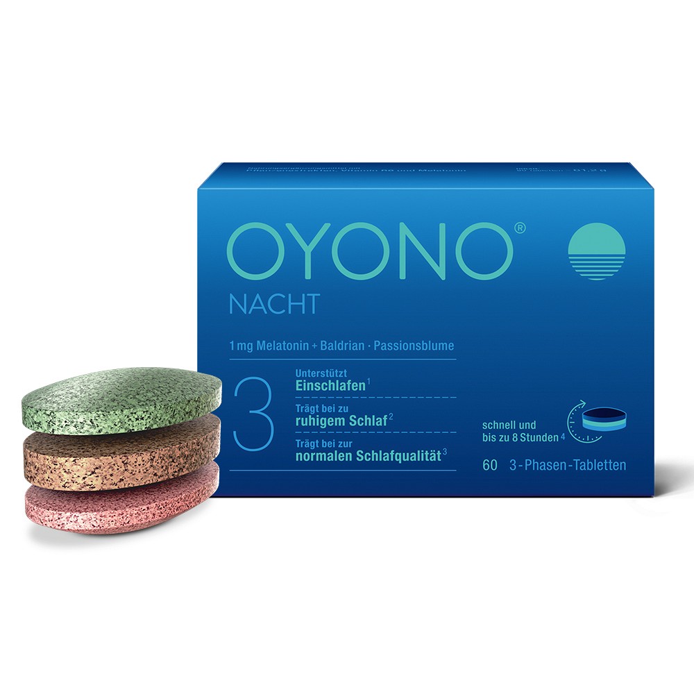 OYONO Nacht Tabletten - 60Stk - Beruhigung & Schlaf