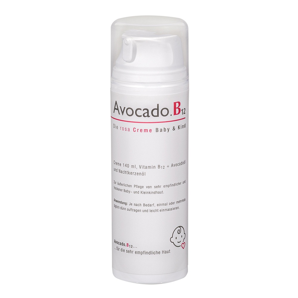 AVOCADO B12 Die rosa Baby & Kind Creme - 140ml - Hautpflege