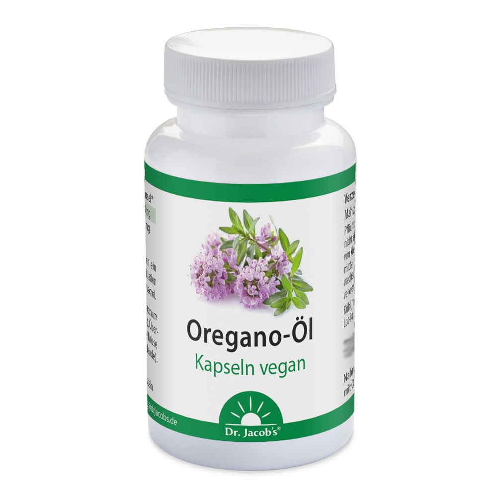 OREGANO ÖL Kapseln vegan Dr.Jacob\'s - 60Stk - Nahrungsergänzung