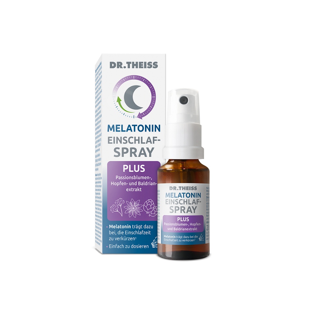 DR.THEISS Melatonin Einschlaf-Spray Plus - 20ml - Stress & Burnout