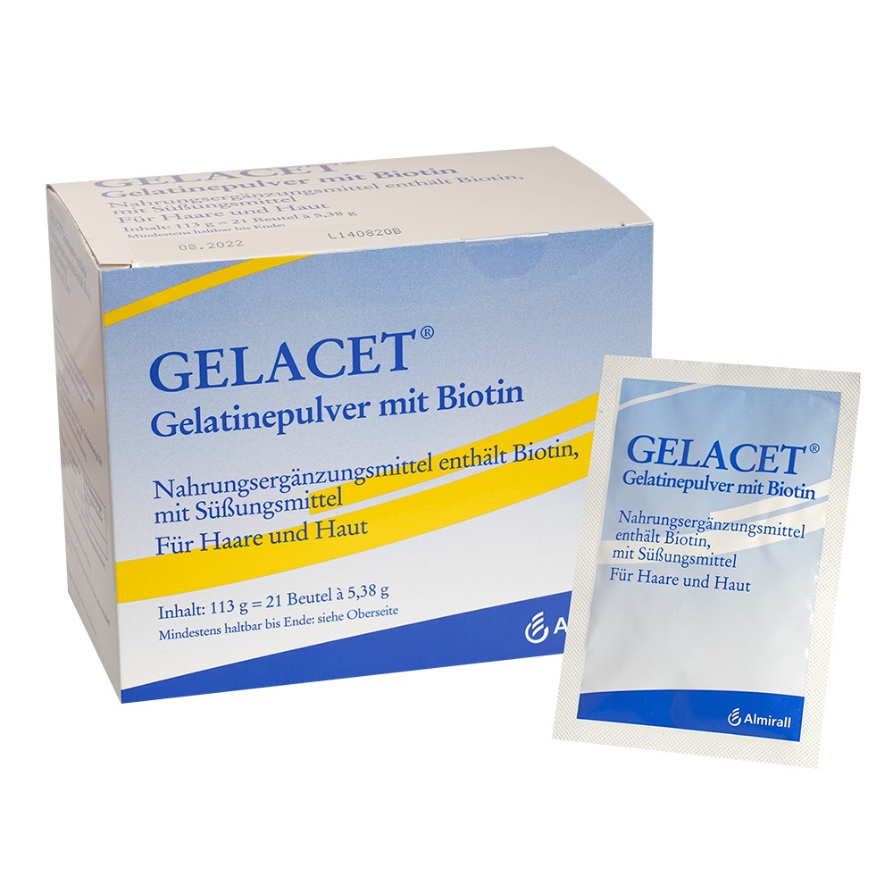 GELACET Pulver mit Biotin im Beutel - 21Stk