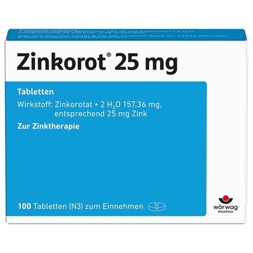 ZINKOROT 25 mg Tabletten - 100Stk - Vegan