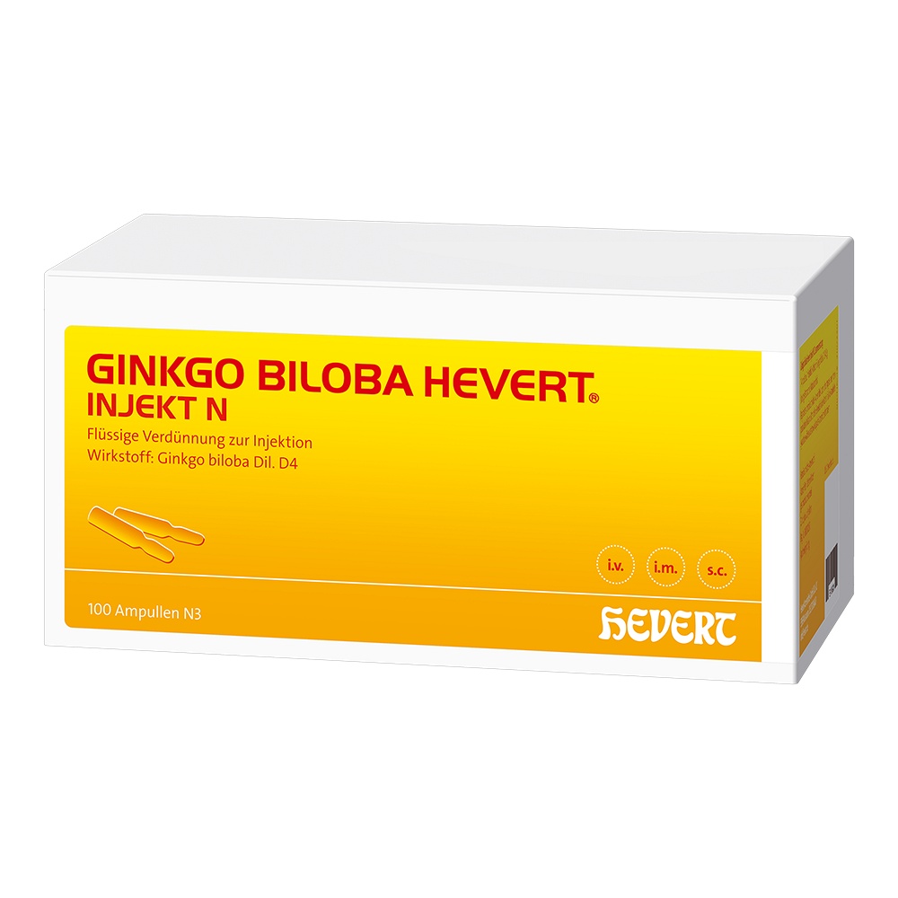 GINKGO BILOBA HEVERT injekt N Ampullen - 100X2ml