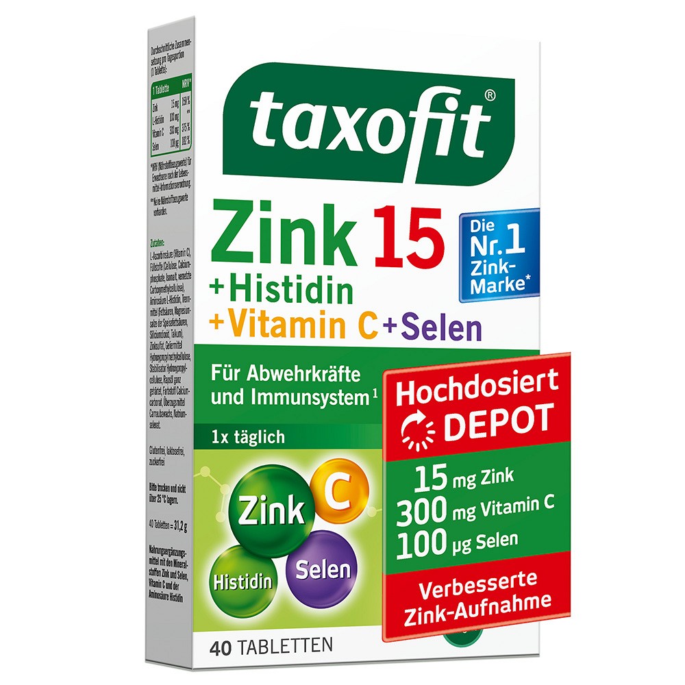 TAXOFIT Zink+Histidin+Selen Depot Tabletten - 40Stk