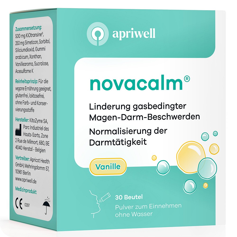 NOVACALM vanille Apriwell Beutel - 30Stk - Blähungen & Krämpfe