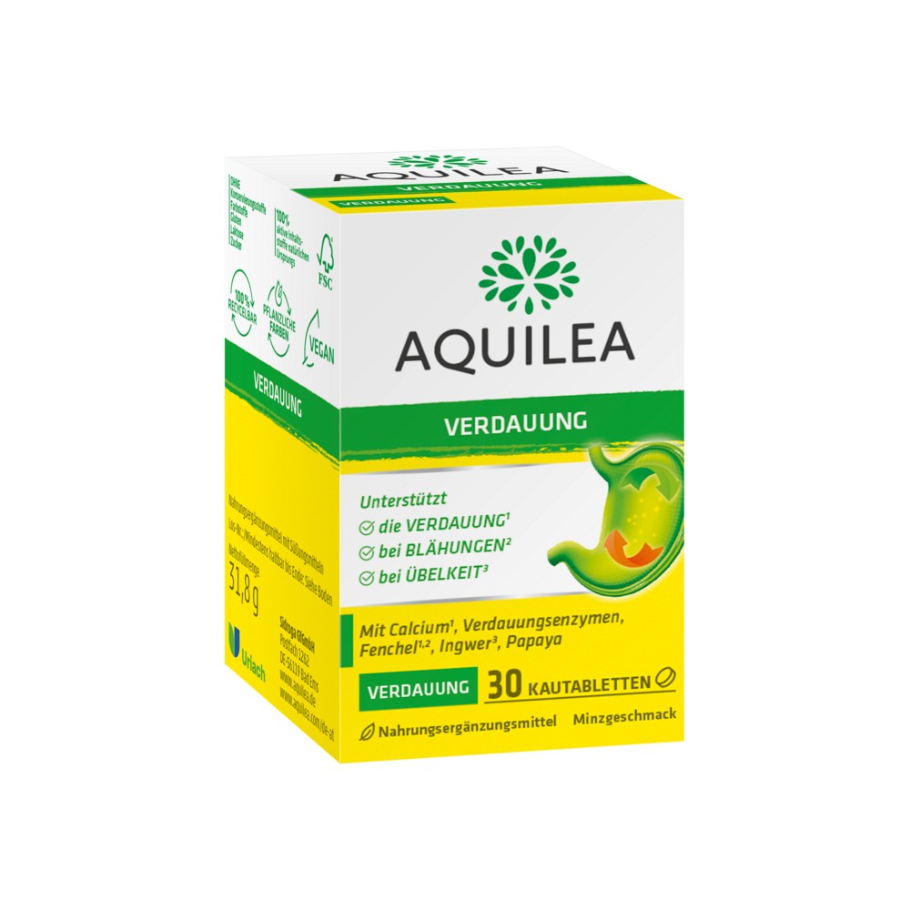 AQUILEA Verdauung Kautabletten - 30Stk - Blähungen & Krämpfe