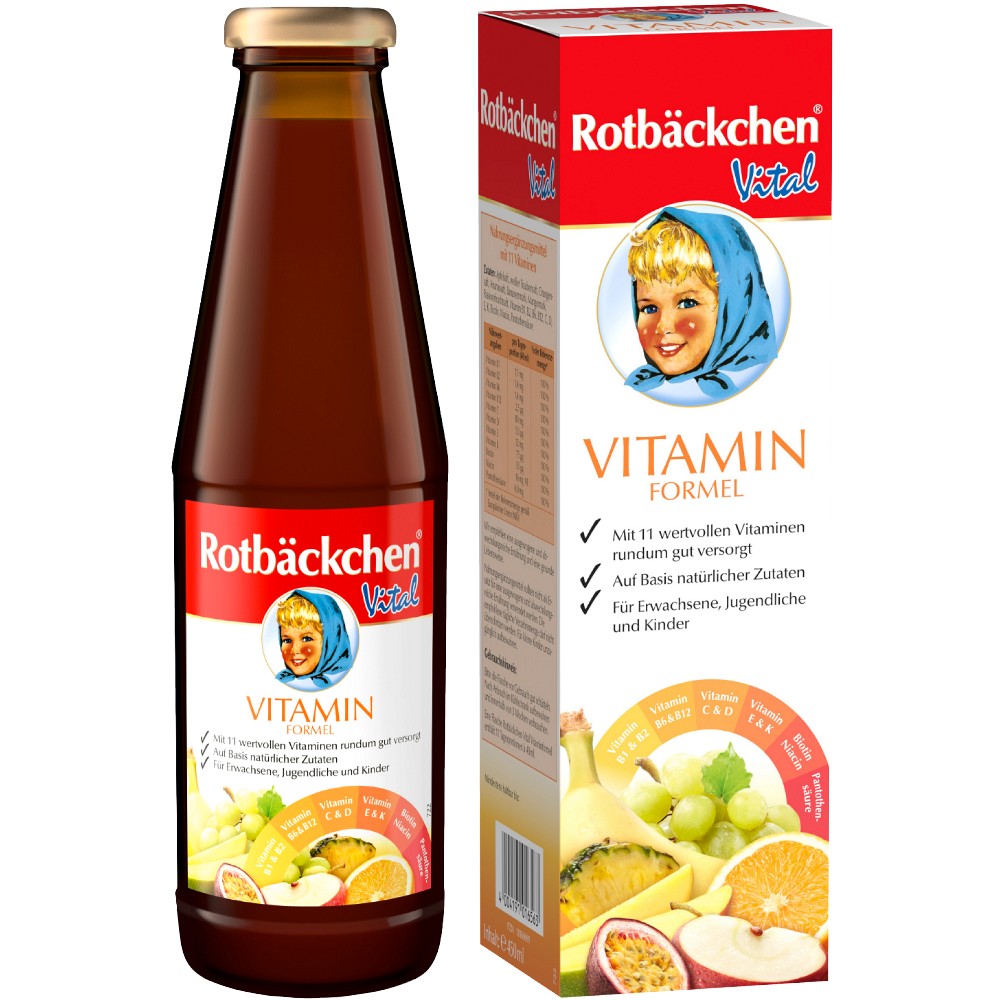 RABENHORST Rotbäckchen Vital Vitaminformel Saft - 450ml