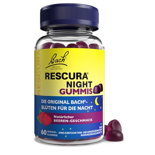 BACHBLÜTEN Original Rescura Night Gummis Beere - 60Stk - Bachblüten-Orginal®