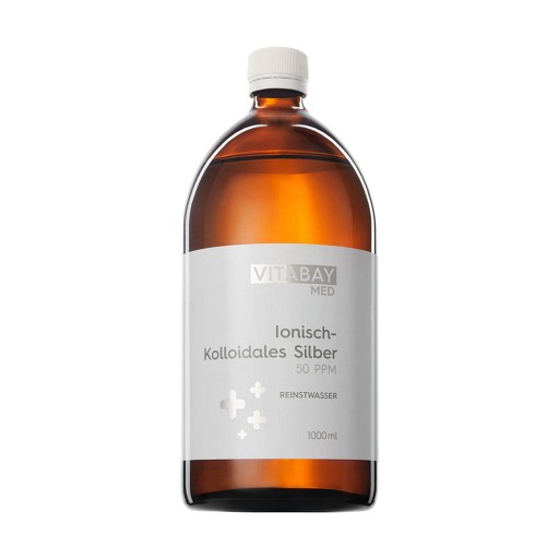 KOLLOIDALES SILBER 50 ppm Reinheitsstufe 99,99% - 1000ml - Vegan