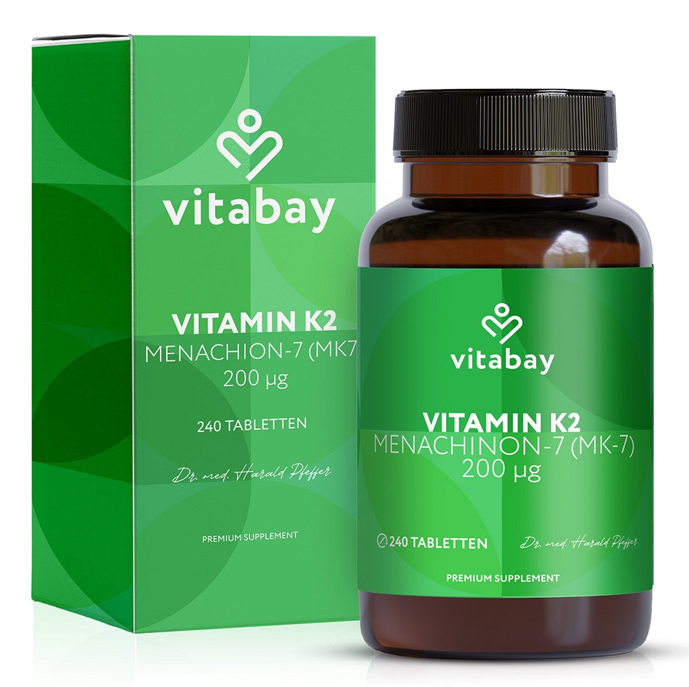VITAMIN K2 200 µg MK-7 vegan Tabletten - 240Stk - Vegan