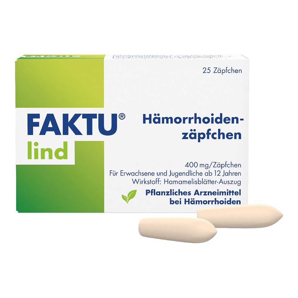 FAKTU lind Hämorrhoidenzäpfchen - 25Stk
