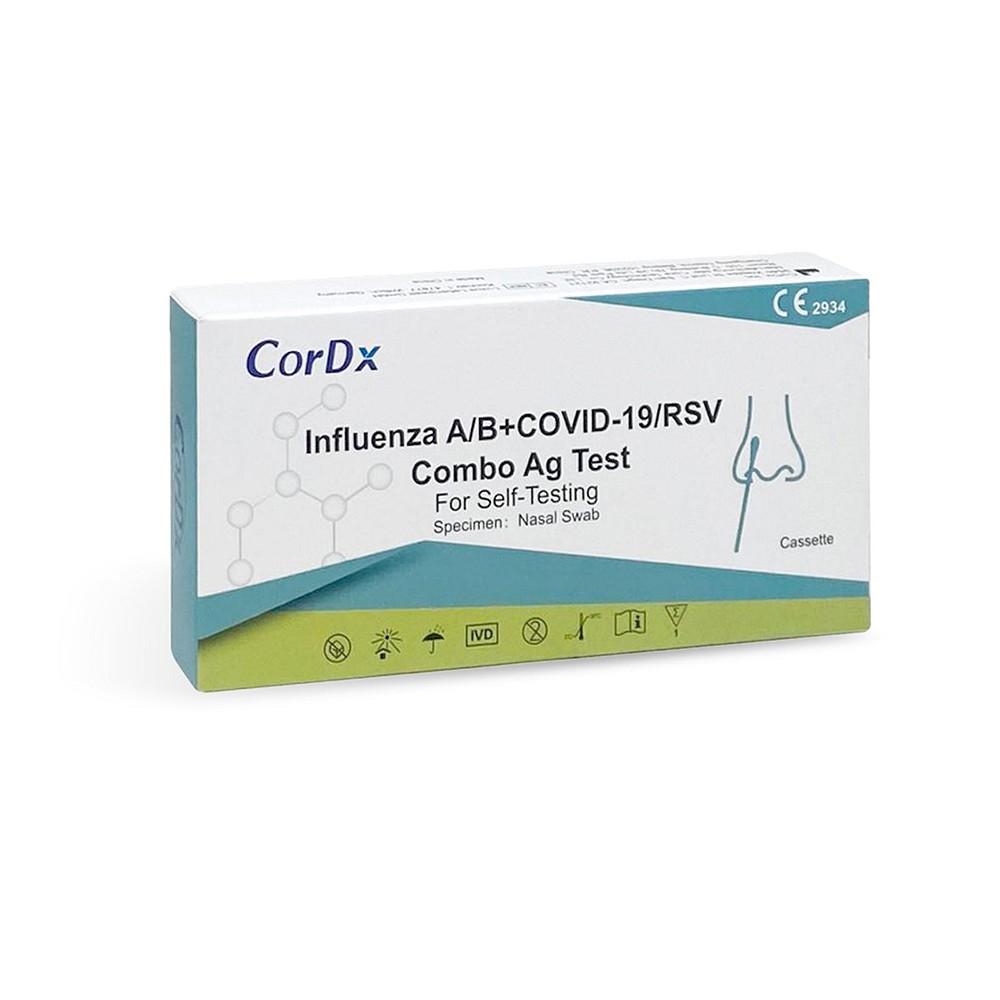 CORDX Influenza A/B+COVID-19/RSV Combo Ag Laie Nas - 1Stk