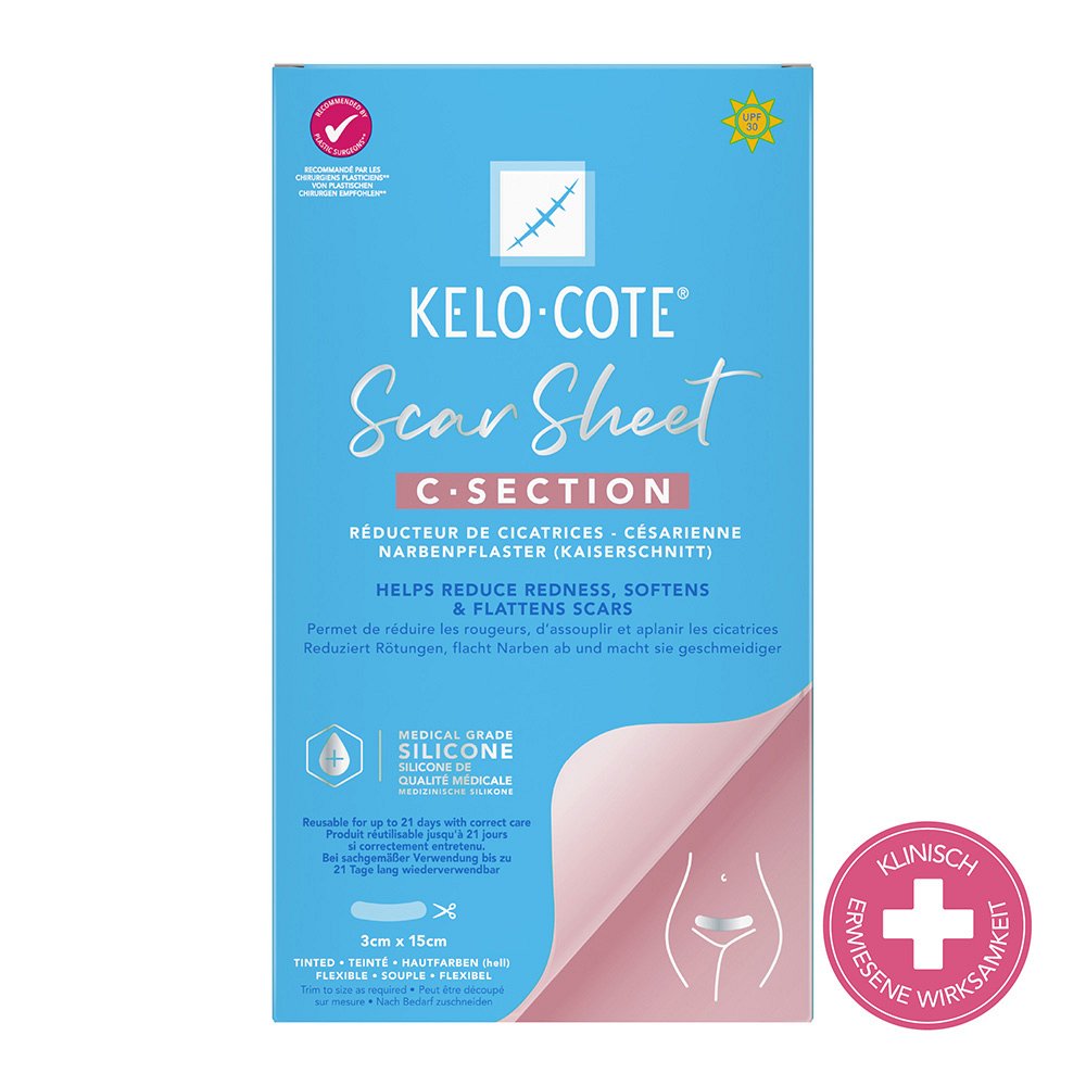 KELO-COTE Silikon-Narbenpflaster Kaiserschnitt - 1Stk