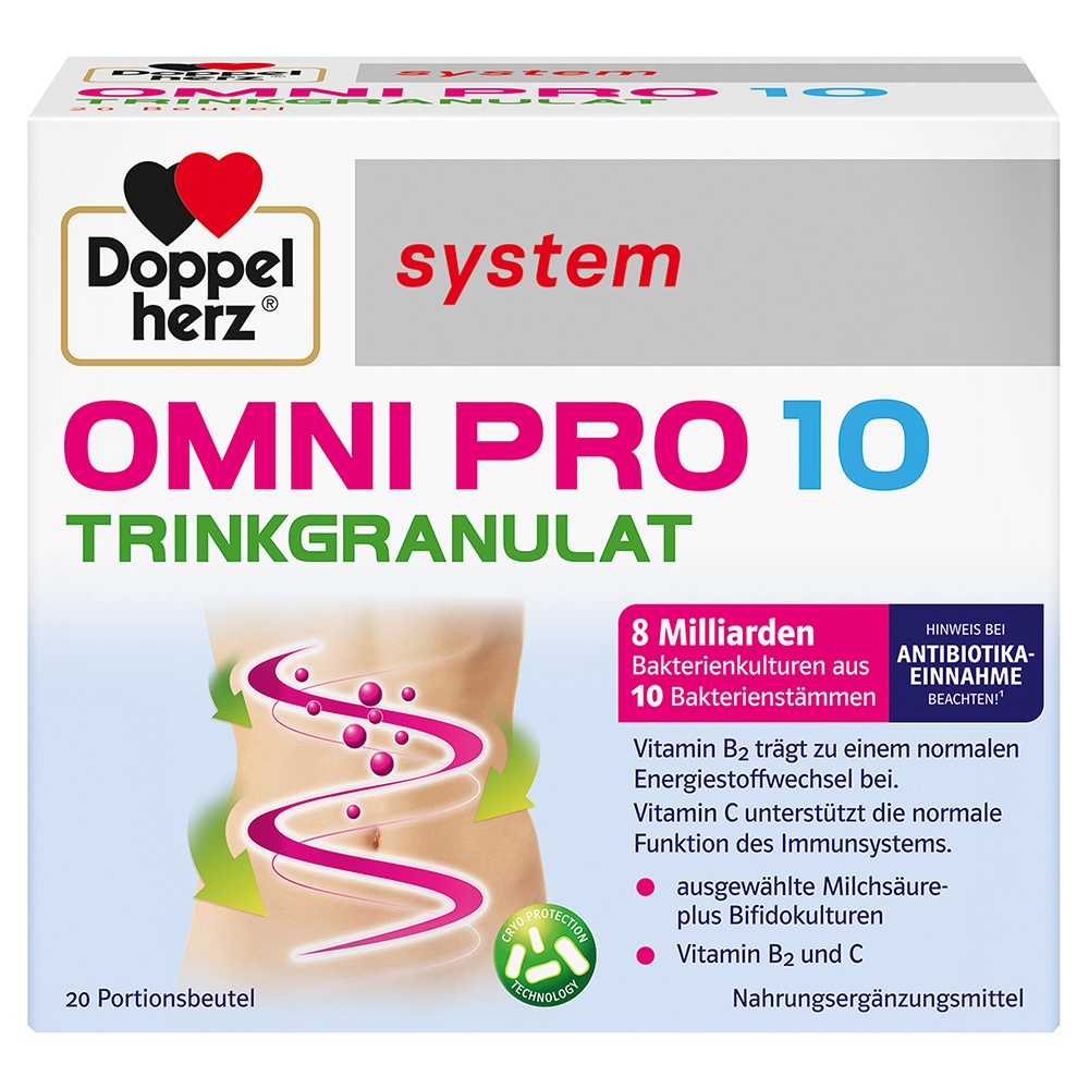 DOPPELHERZ Omni Pro 10 system Trinkgranulat - 20Stk - Magen & Verdauung