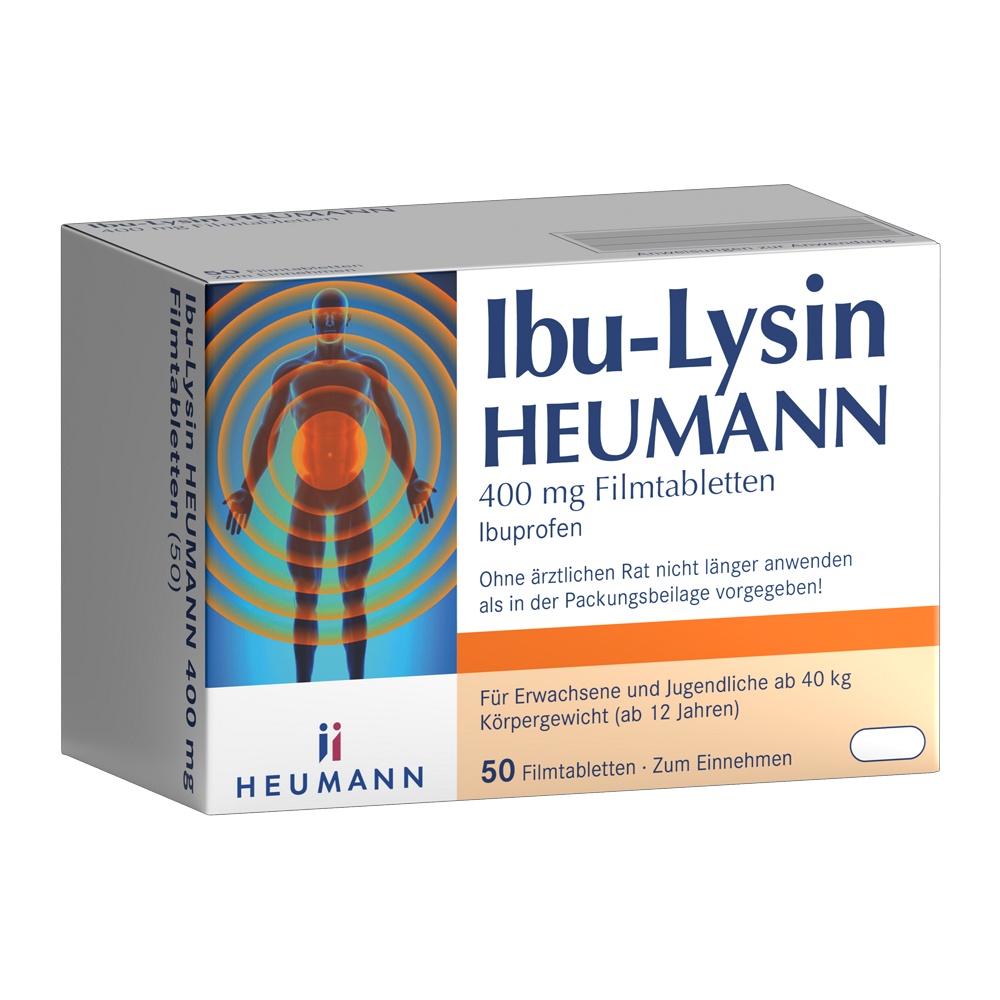 IBU-LYSIN HEUMANN 400 mg Filmtabletten - 50Stk