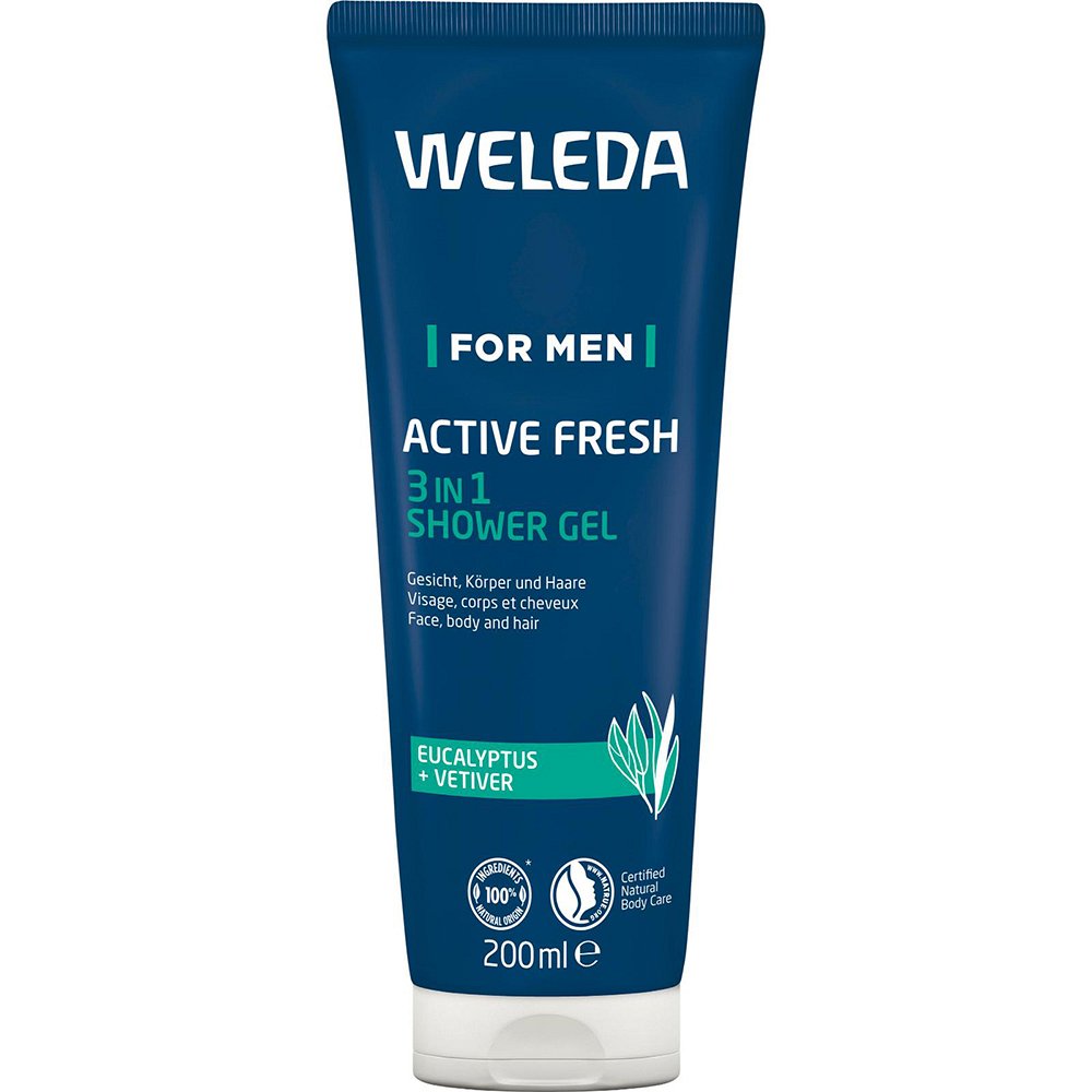 WELEDA for Men Active Fresh 3in1 Shower Gel - 200ml - Körper- & Haarpflege