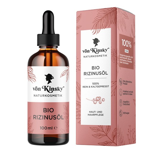 VON KINSKY Bio Rizinusöl reines Gesichts- u.Haaröl - 100ml - R(h)ein Nutrition