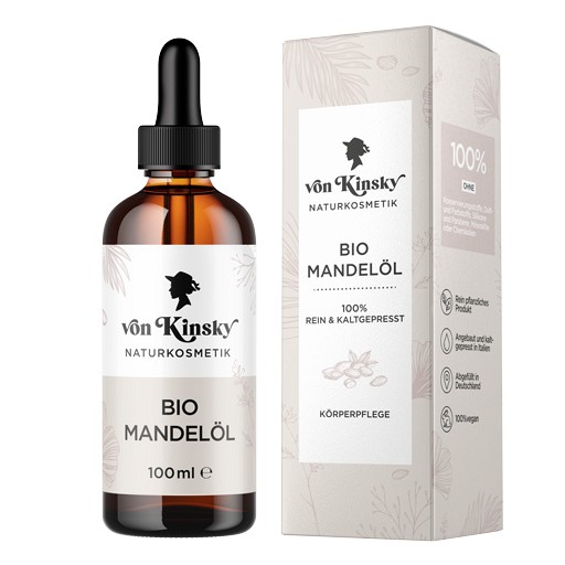VON KINSKY Bio Mandelöl reine Hautpflege+Haarkur - 100ml - R(h)ein Nutrition