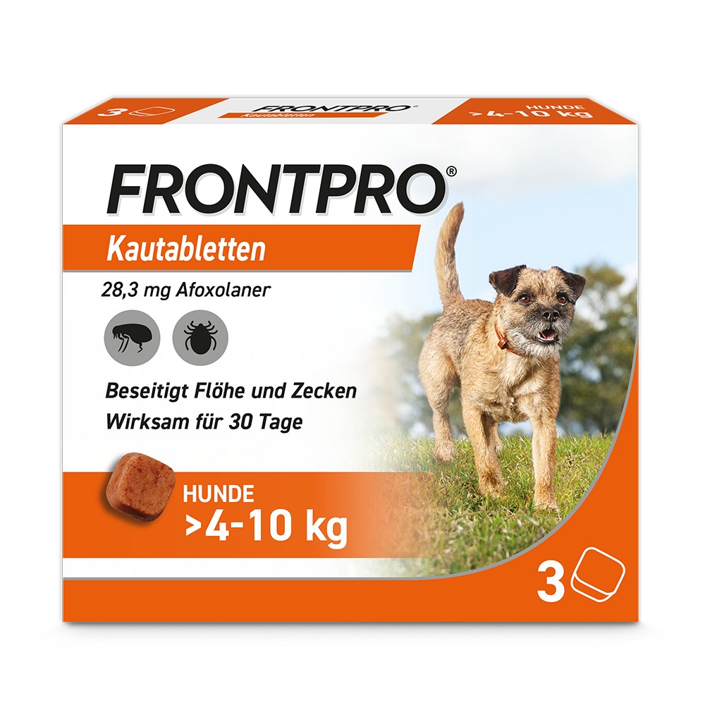 FRONTPRO 28 mg Kautabletten f.Hunde >4-10 kg - 3Stk - Tiergesundheit