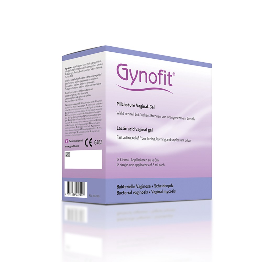 GYNOFIT Vaginal-Gel mit Milchsäure - 12X5ml - Für Sie