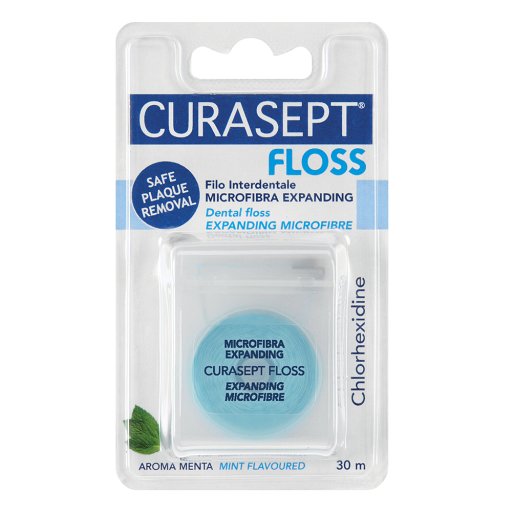 CURASEPT FLOSS Zahnseide expanding mint m.CHX - 1Stk