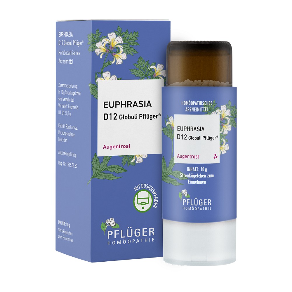 EUPHRASIA D 12 Globuli Pflüger Globulispender - 10g