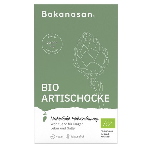 BAKANASAN Bio Artischocke Kapseln - 100Stk